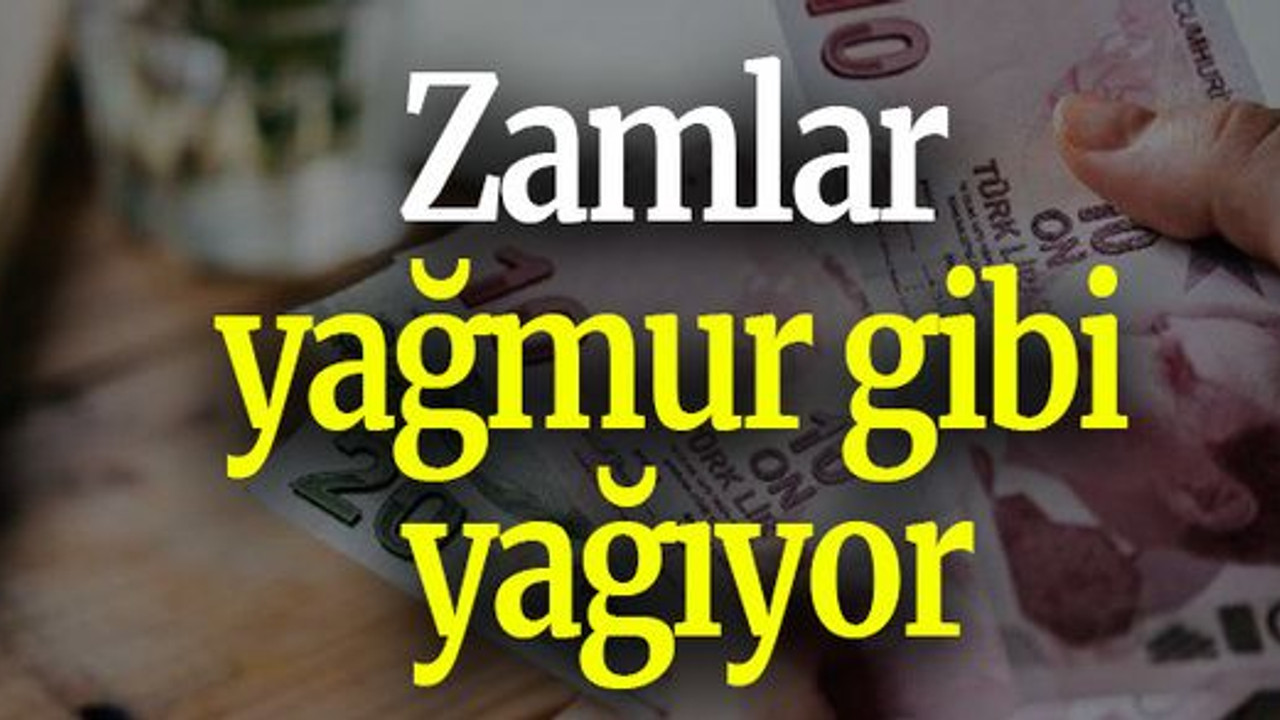 Zamlar yağmur gibi yağıyor